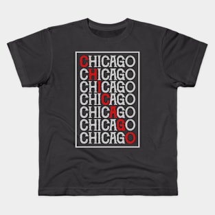 Chicago Typography Kids T-Shirt